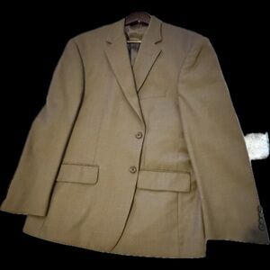 Nautica 44R Brown Taupe Blazer Sport Coat Classic 2 Button Jacket